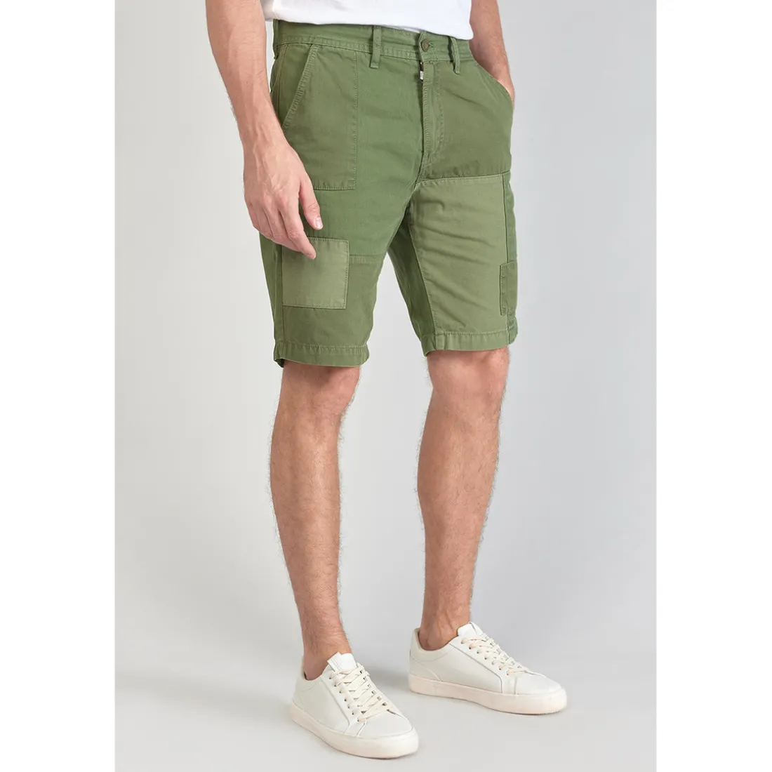 Bermuda short LUBERON vert en coton