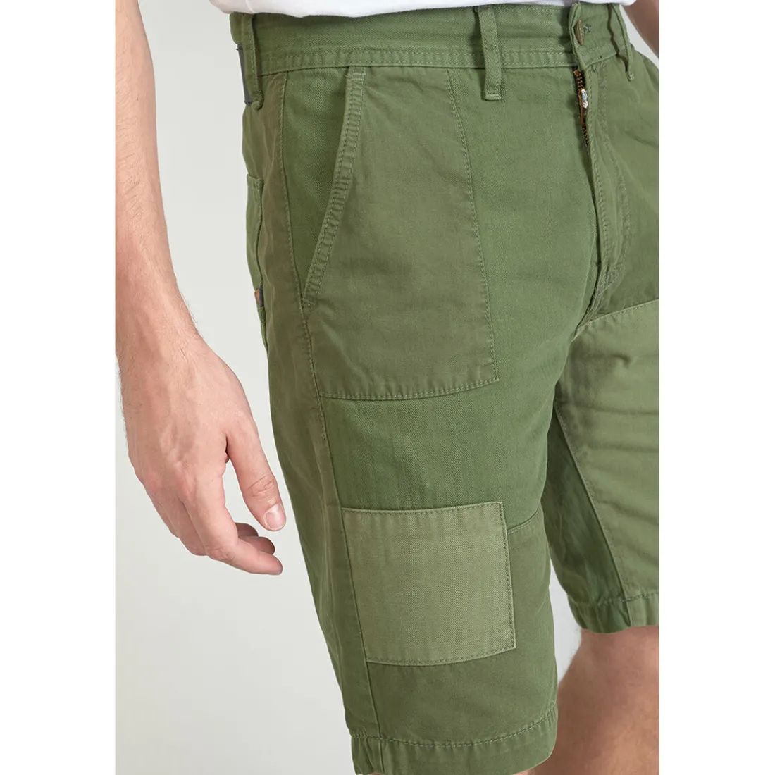 Bermuda short LUBERON vert en coton