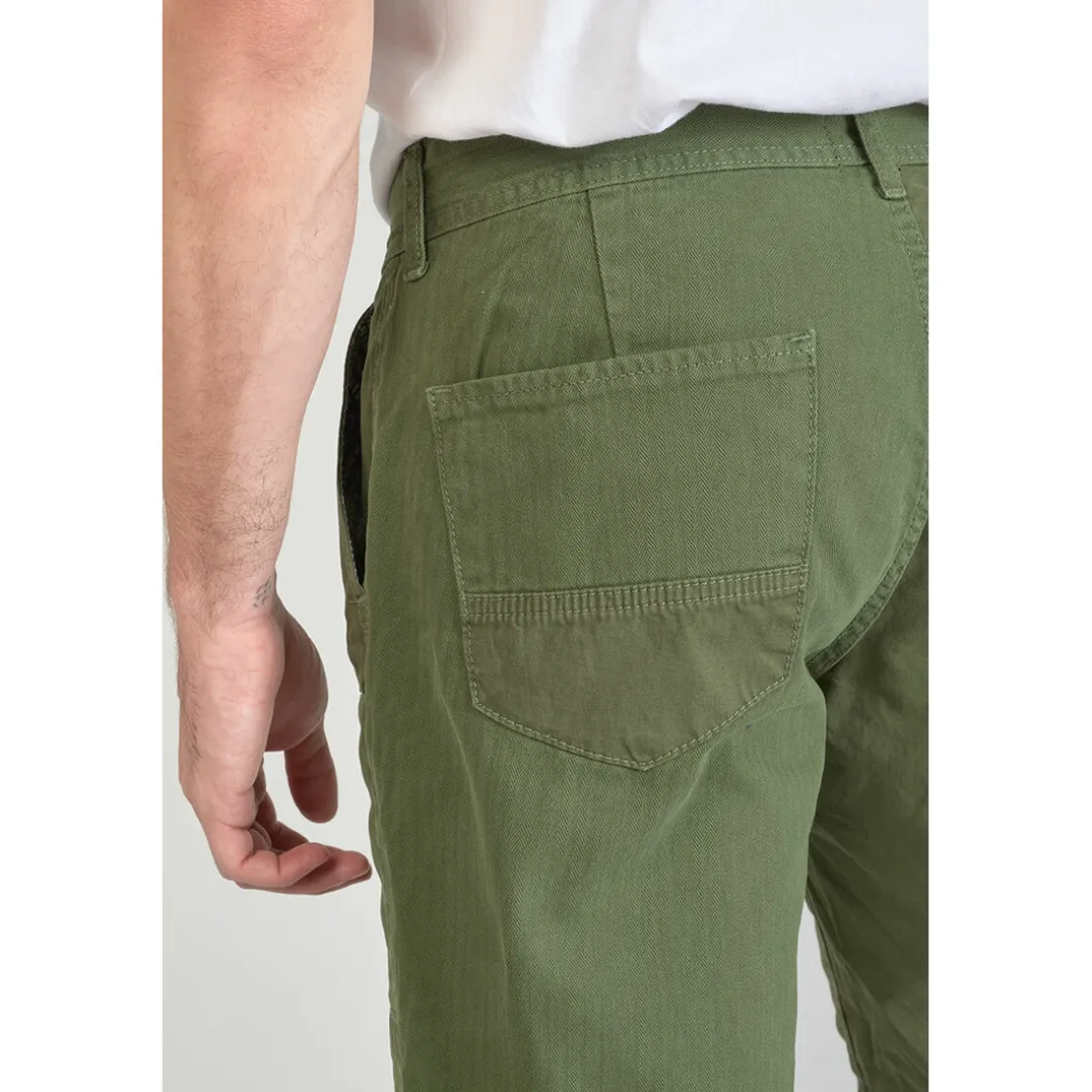 Bermuda short LUBERON vert en coton