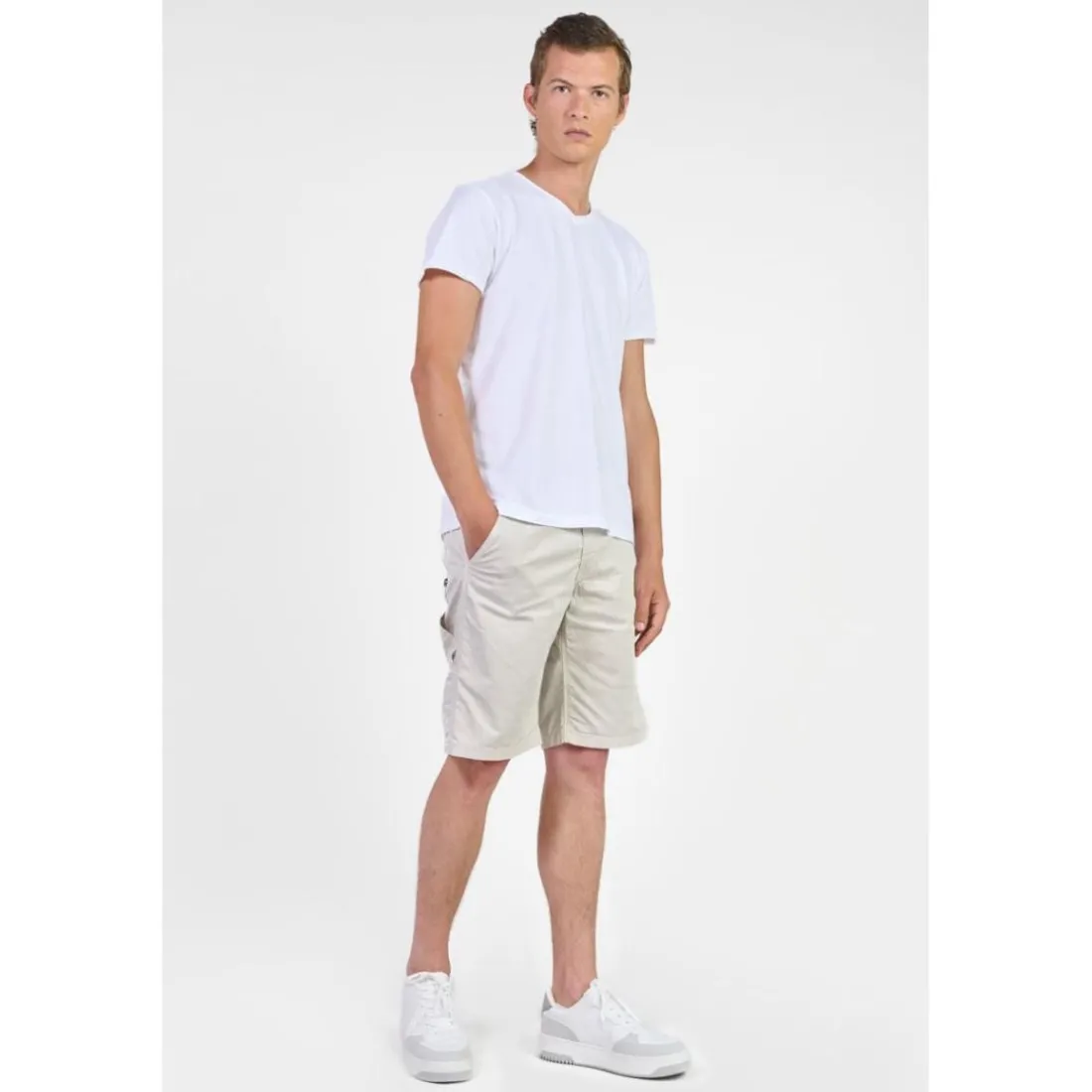 Bermuda short NOX beige Jace en coton