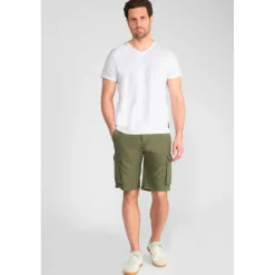 Bermuda short PERON kaki en coton