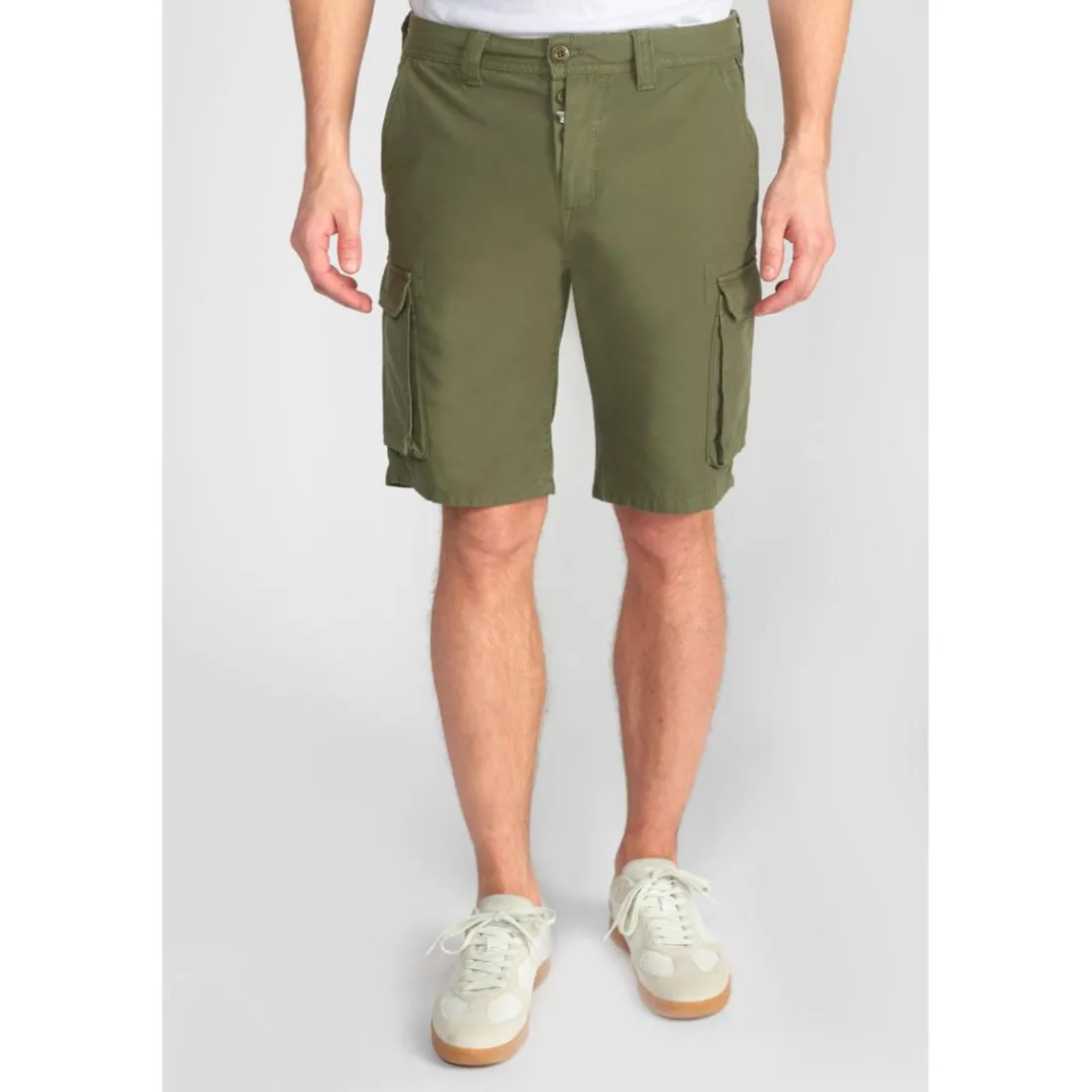 Bermuda short PERON kaki en coton
