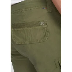 Bermuda short PERON kaki en coton
