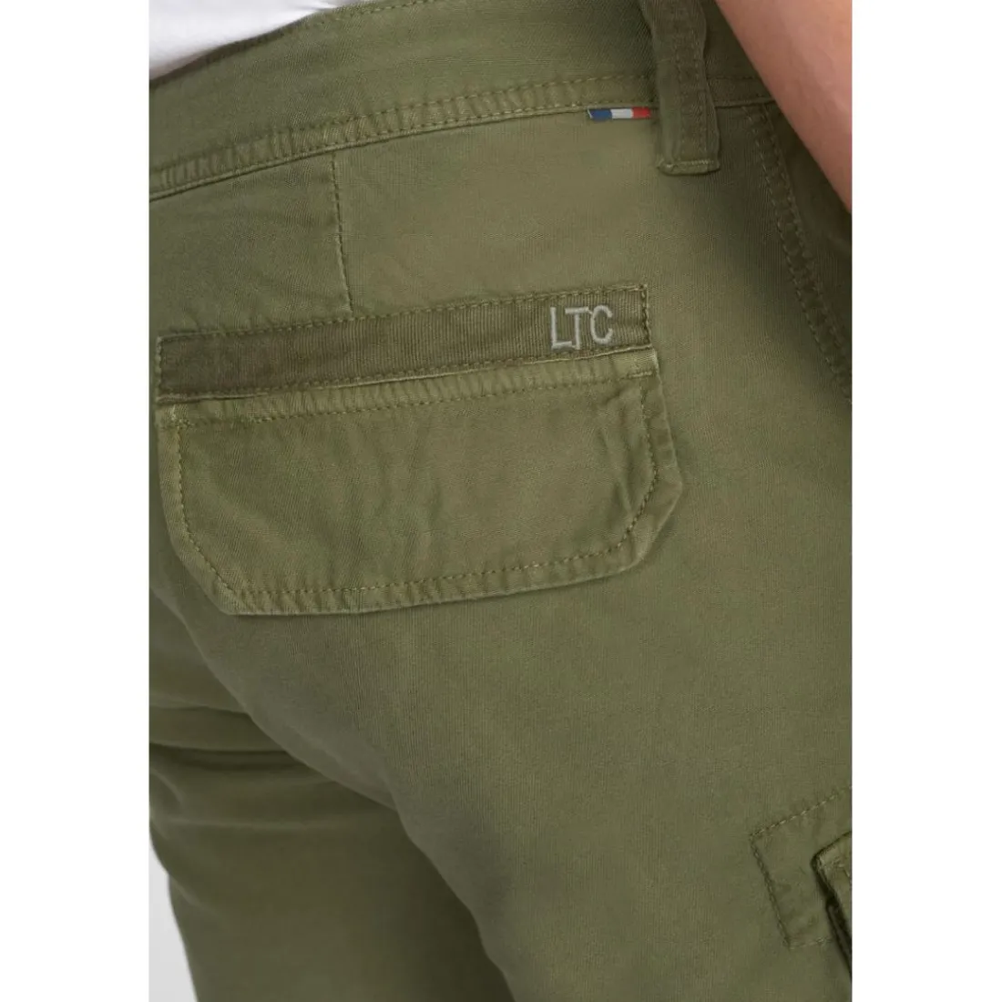 Bermuda short PERON kaki en coton