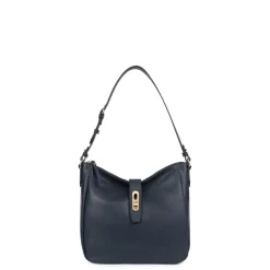 Besace ANDREA Marine en cuir Juno