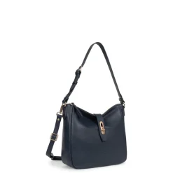 Besace ANDREA Marine en cuir Juno