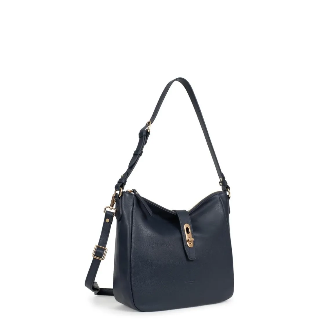 Besace ANDREA Marine en cuir Juno