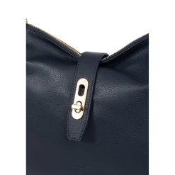 Besace ANDREA Marine en cuir Juno