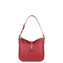 Besace ANDREA Rouge foncé en cuir Luna