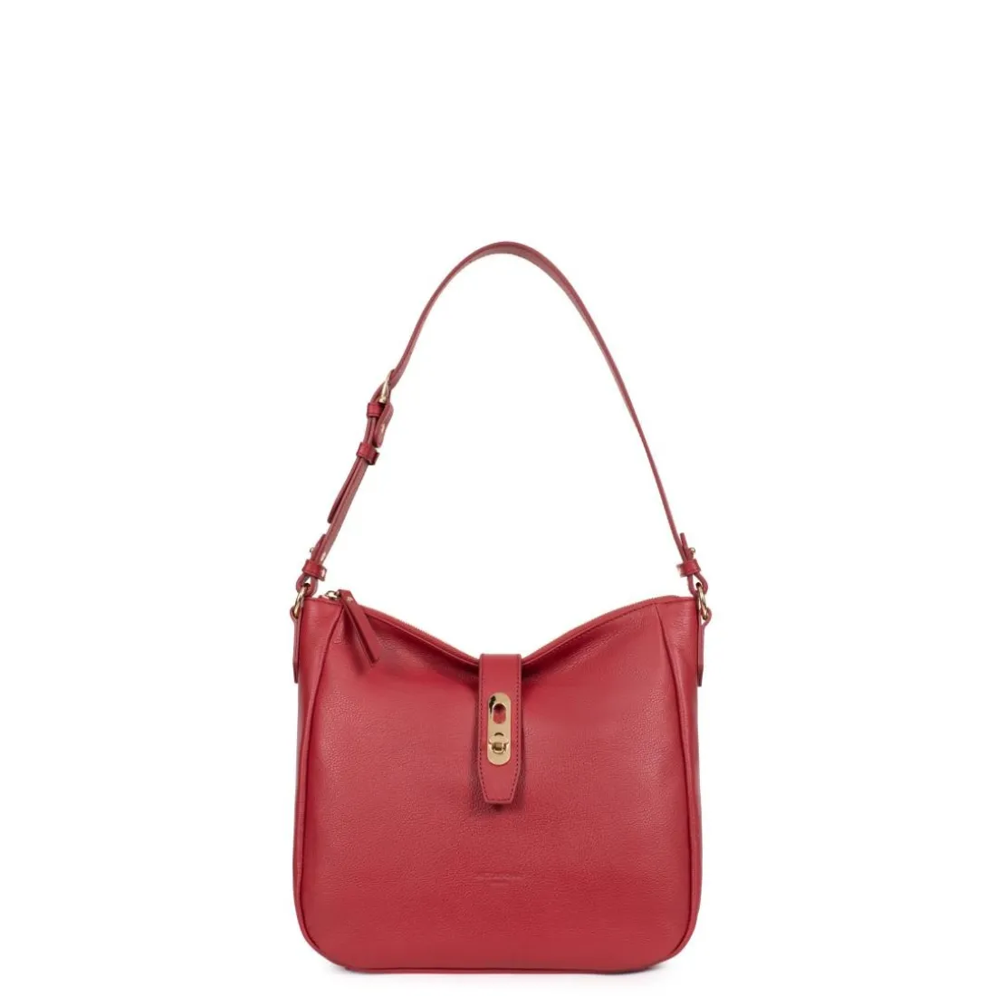 Besace ANDREA Rouge foncé en cuir Luna