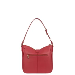 Besace ANDREA Rouge foncé en cuir Luna