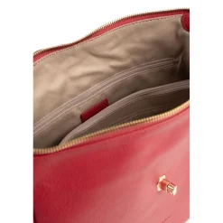 Besace ANDREA Rouge foncé en cuir Luna