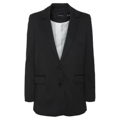 Blazer classique Loose Fit Col à revers Longueur regular noir