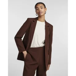Blazer classique oversize fit col italien rouge