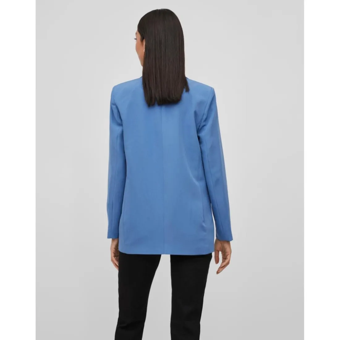 Blazer classique oversize fit bleu moyen