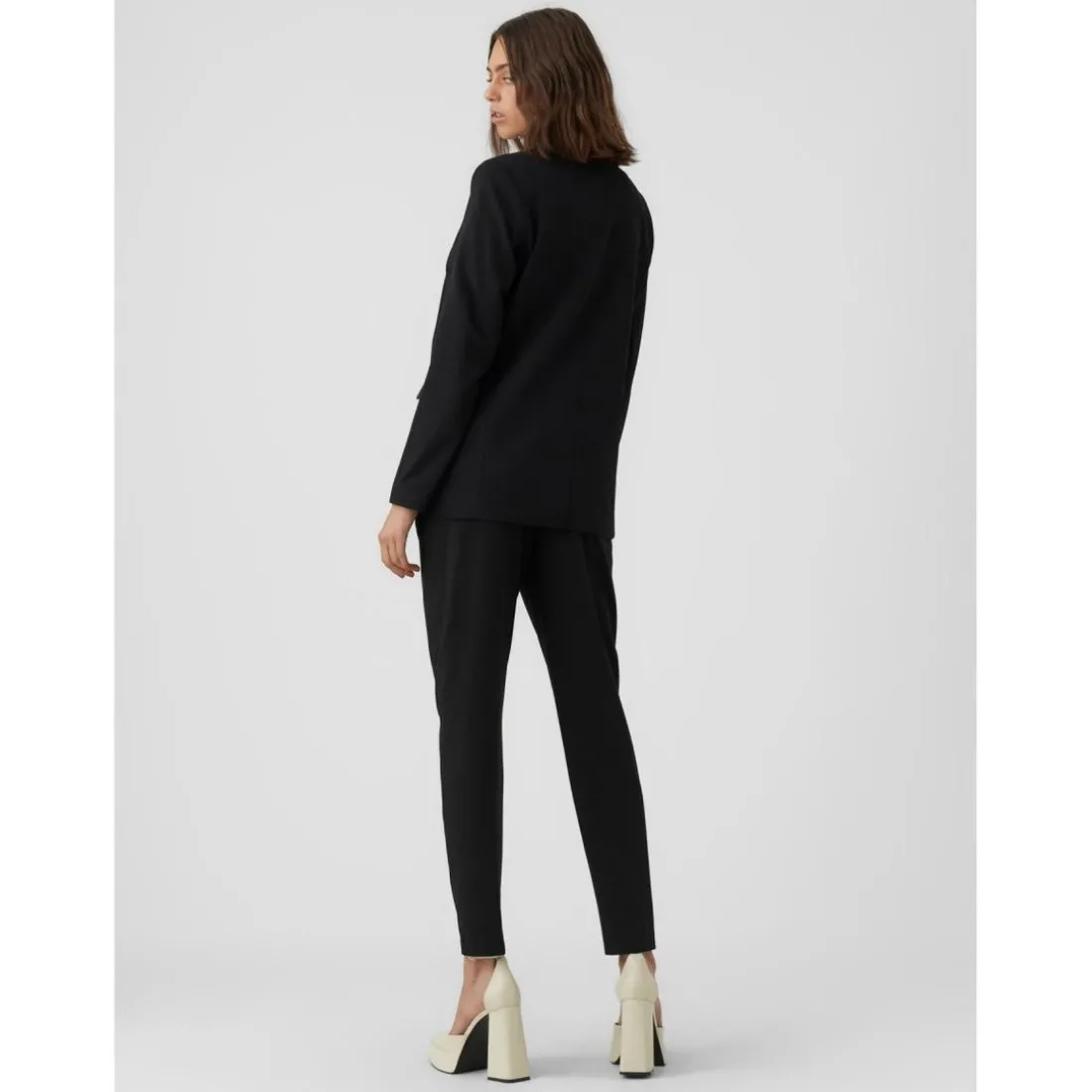 Blazer classique Oversize Fit Col à revers Longueur regular noir