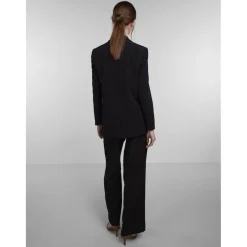 Blazer classique oversize fit col italien noir