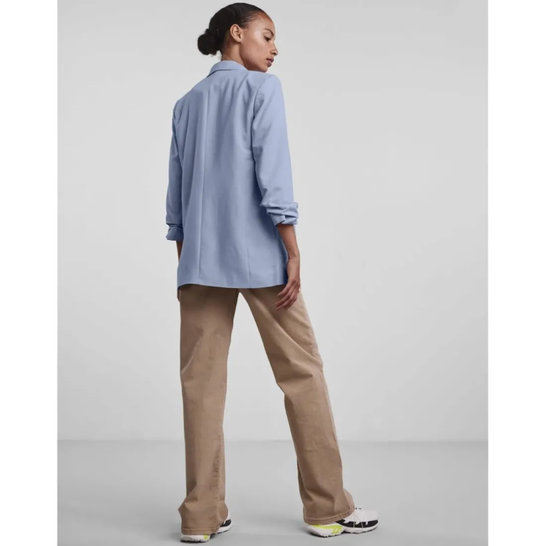 Blazer classique regular fit col à revers bleu Wynn