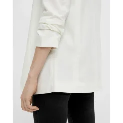 Blazer classique regular fit col à revers blanc
