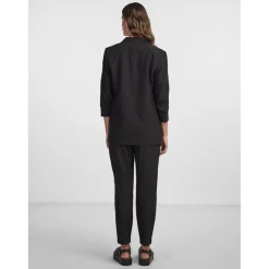 Blazer classique regular fit col à revers noir Sue