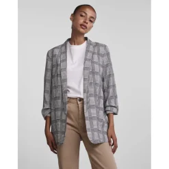 Blazer classique regular fit col à revers noir Lyra