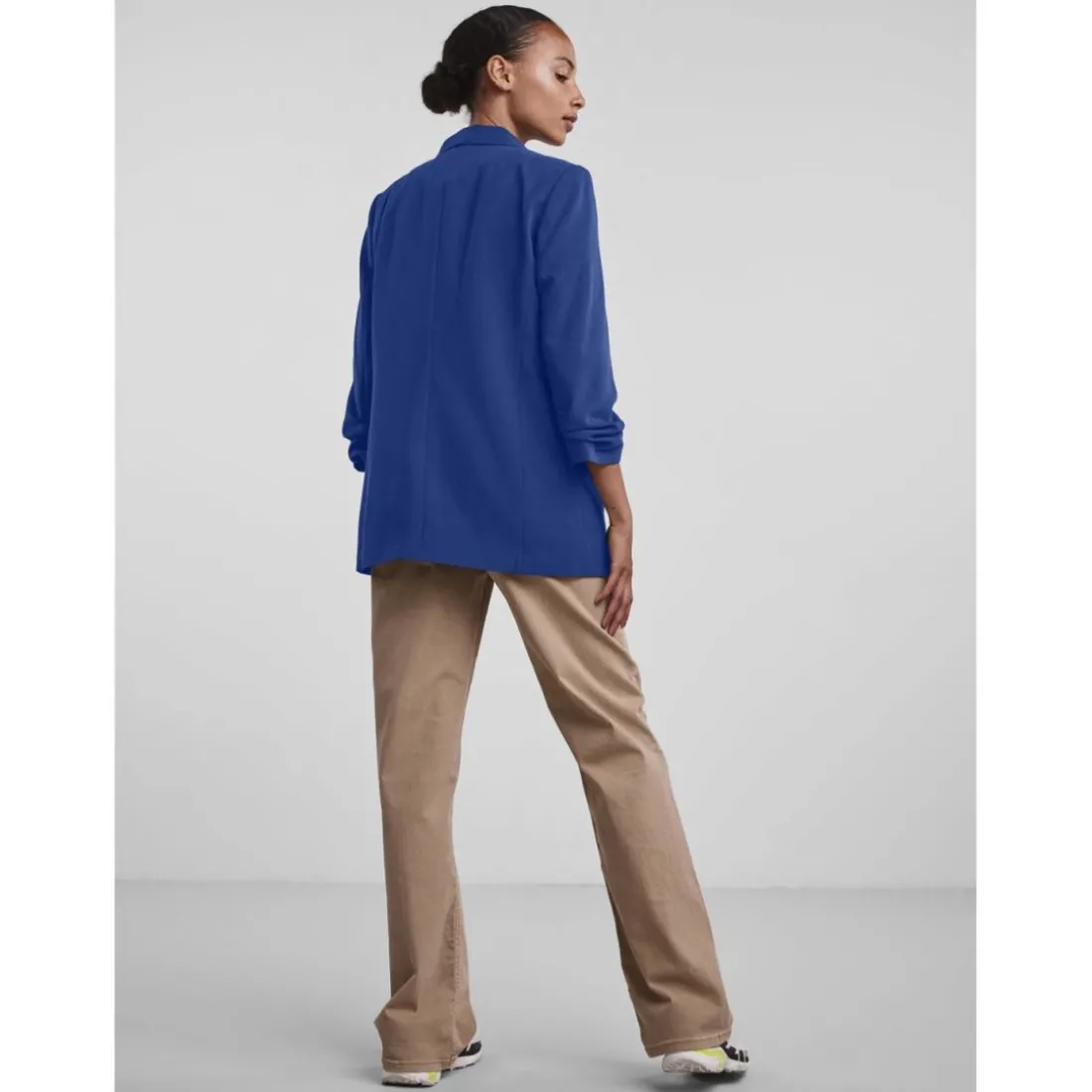Blazer classique regular fit col à revers bleu Rose