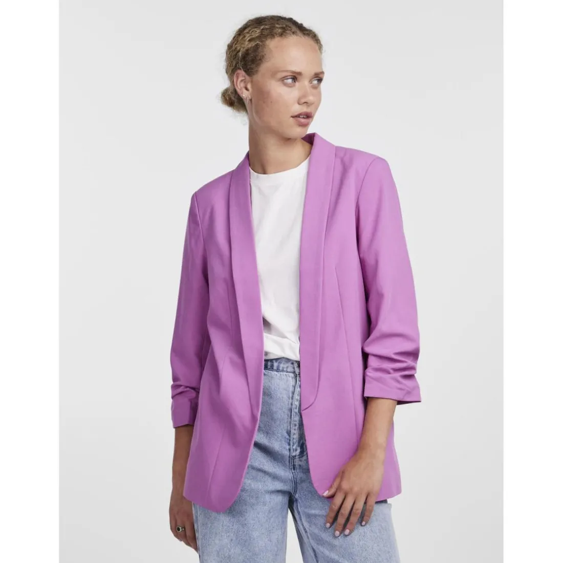 Blazer classique regular fit col à revers Violet Cleo