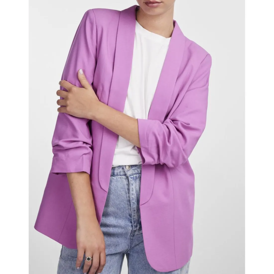 Blazer classique regular fit col à revers Violet Cleo