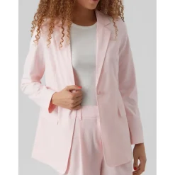 Blazer classique revers à encoche - Rose