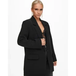 Blazer classique Revers à encoche noir