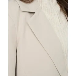 Blazer classique Revers à encoche beige