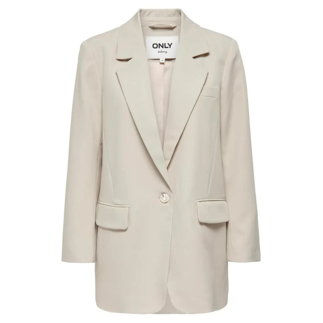 Blazer classique Revers à encoche beige