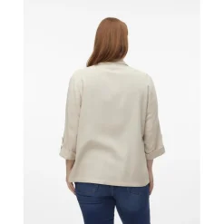 Blazer col à revers gris en viscose Xena