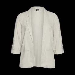 Blazer col à revers gris en viscose Xena