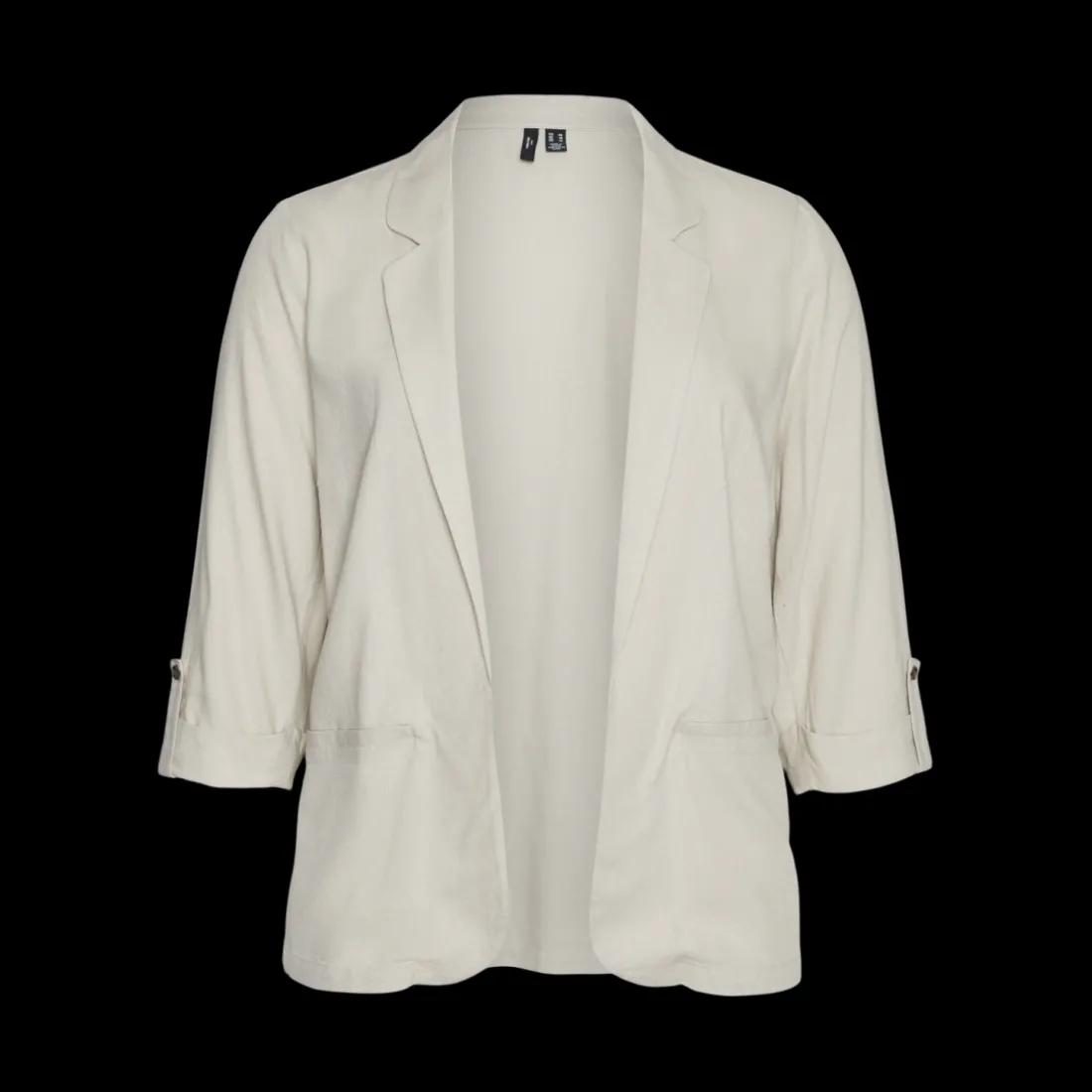Blazer col à revers gris en viscose Xena