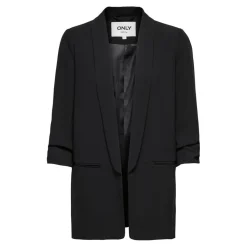 Blazer Col à revers Long noir