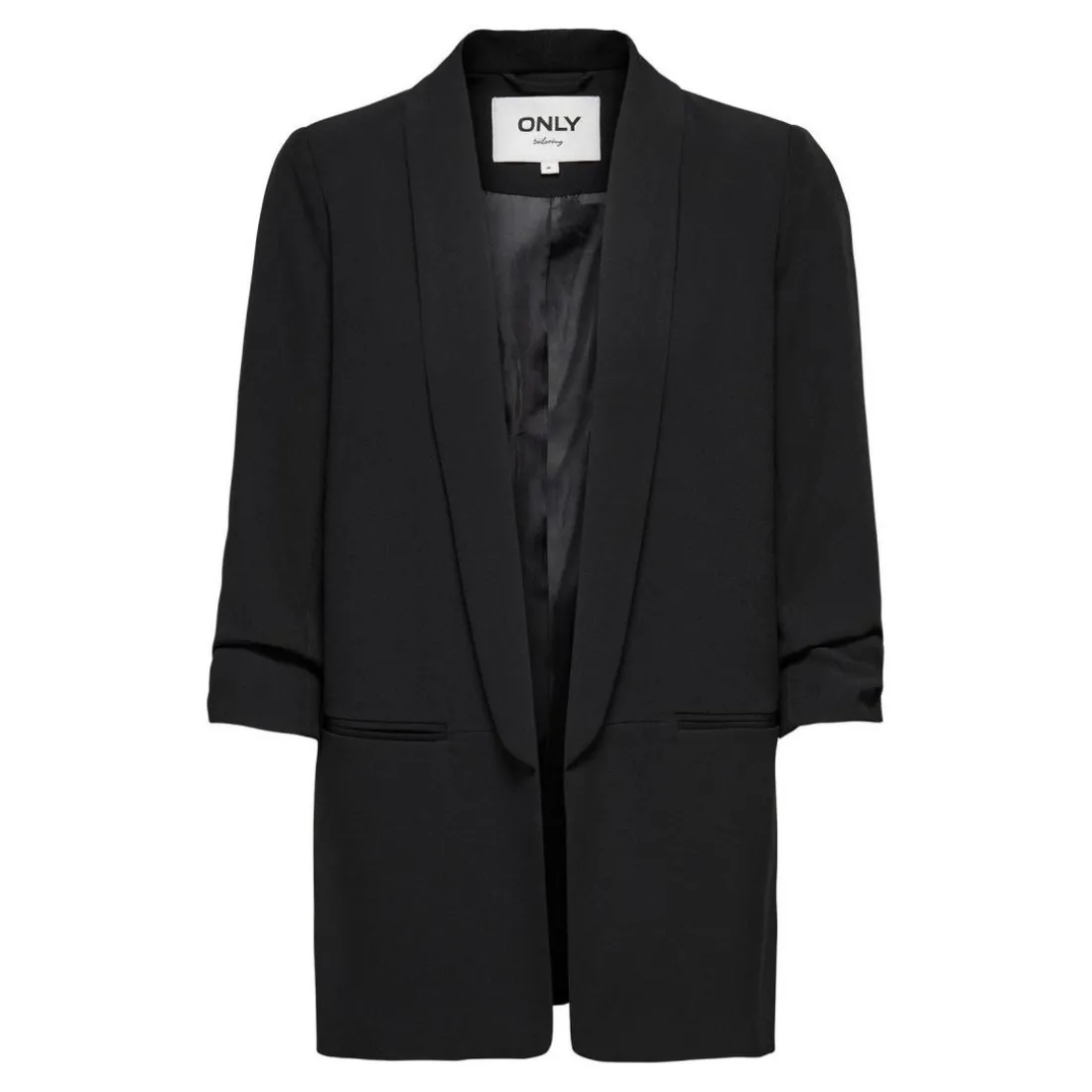 Blazer Col à revers Long noir