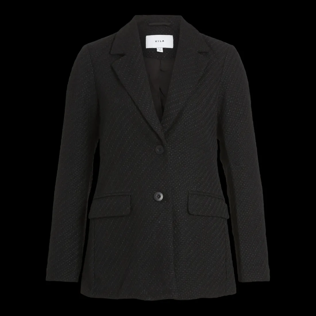 Blazer col à revers noir Ione