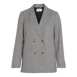 Blazer col à revers noir Olia