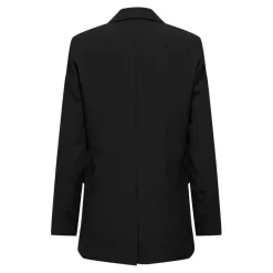 Blazer loose fit col à revers noir Hana