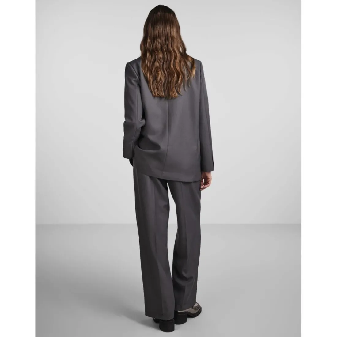Blazer oversize fit col à revers gris Fleur