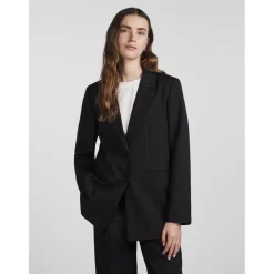 Blazer oversize fit col à revers noir