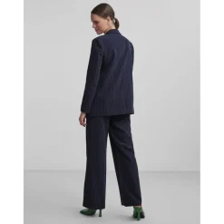 Blazer oversize fit revers à encoche bleu
