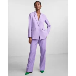 Blazer regular fit boutonné violet