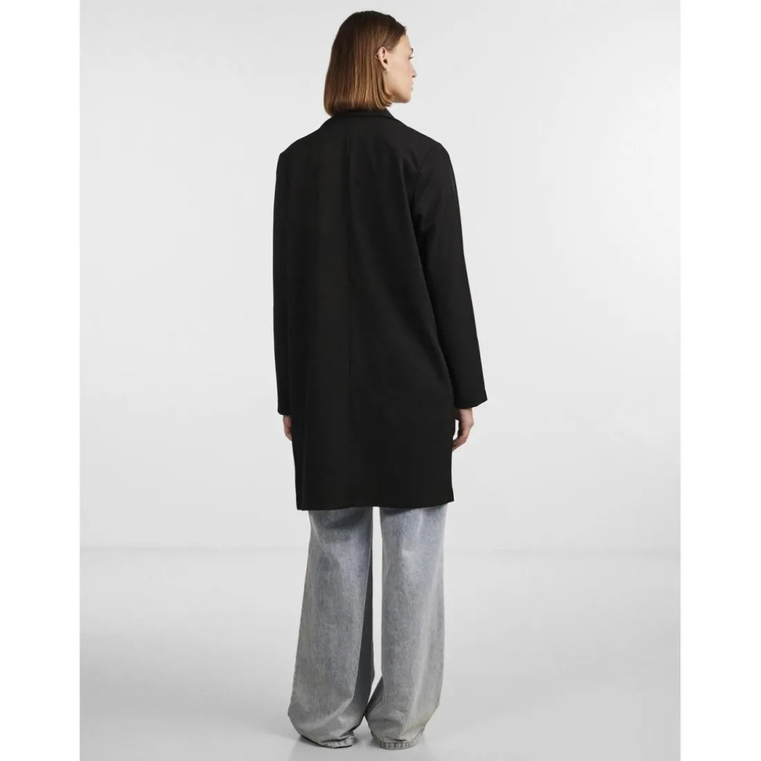Blazer regular fit col à revers noir Ana