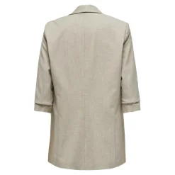 Blazer regular fit col à revers gris clair Maëlys