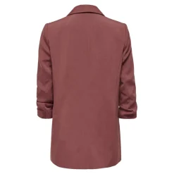 Blazer regular fit col à revers marron clair Eve