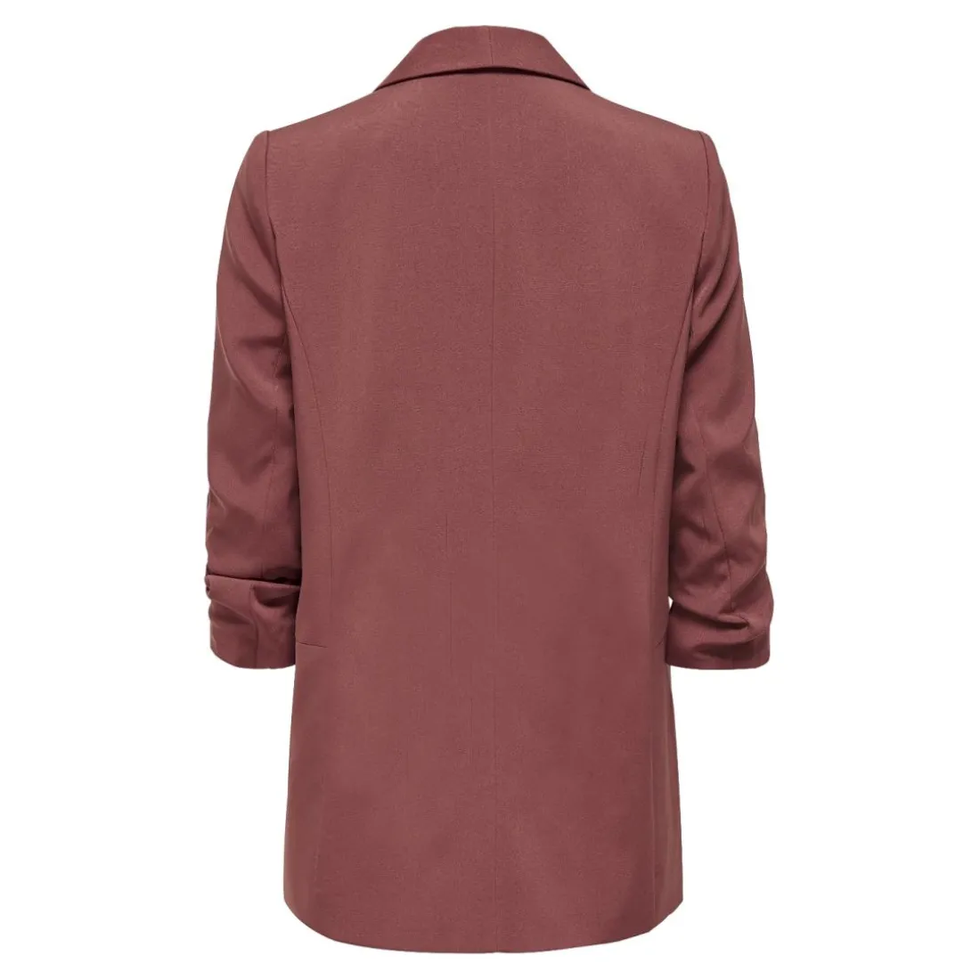 Blazer regular fit col à revers marron clair Eve