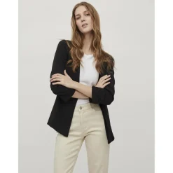 Blazer regular fit col italien noir Lola