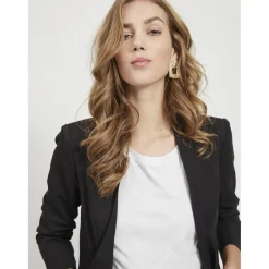 Blazer regular fit col italien noir Lola